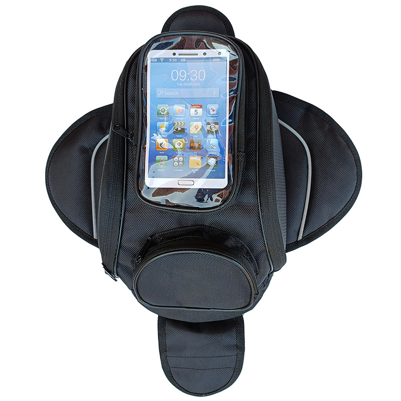 Bolsa de la motocicleta bolsa de aceite de la motocicleta suministros bolsa de imán de la motocicleta pantalla táctil impermeable pantalla grande BOLSA DE TELÉFONO MÓVIL bolsa de montar
