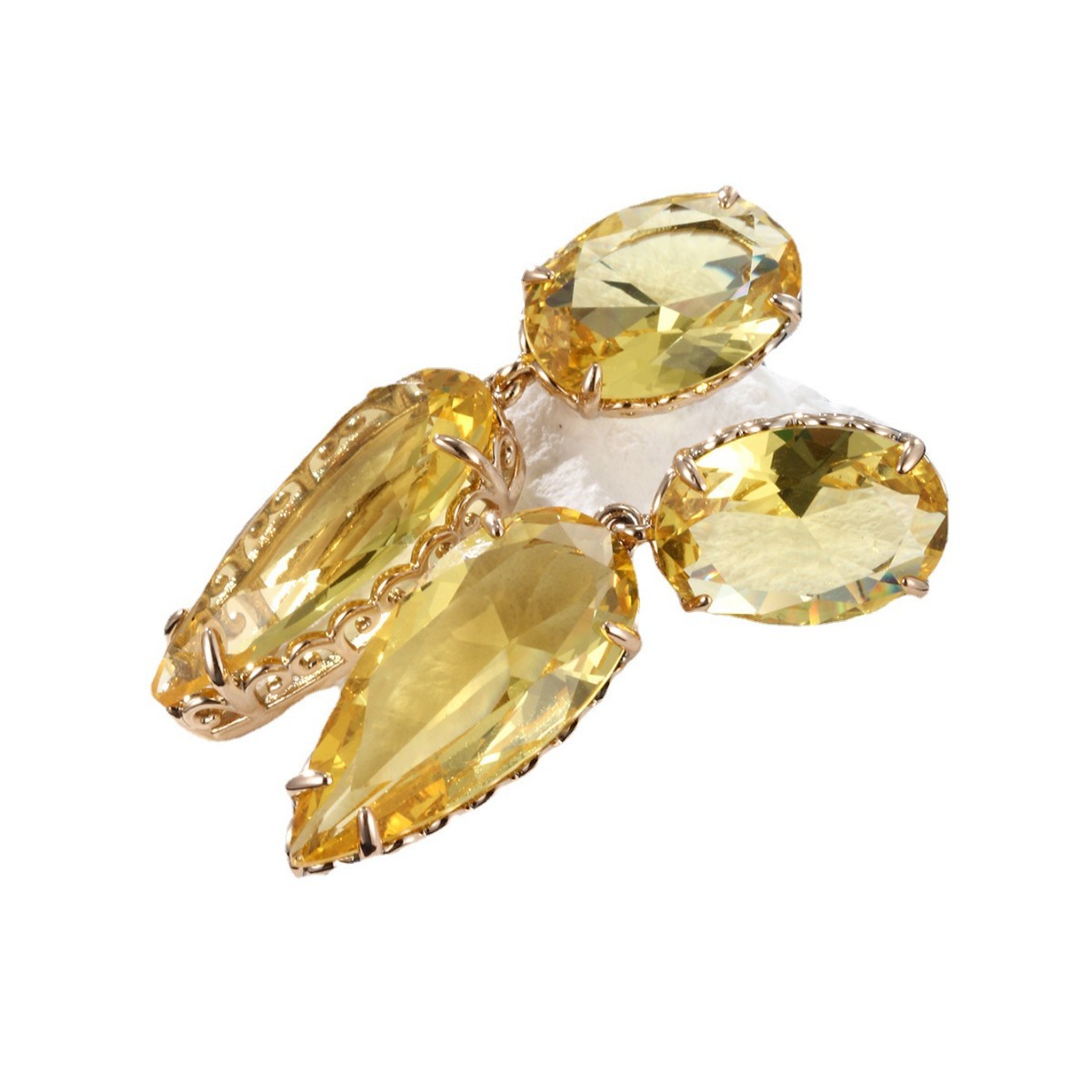 Joyería de Xuking colorido tesoro serie simple geométrico joya artificial pendientes en forma de gota pendientes femeninos de moda europea y americana femenina