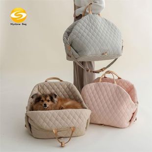 Spot Factory Direct Sales Cross-Border New Nylon Waterproof Pet Bag Car Pet Bag Cat Bag Removable Pet Nest