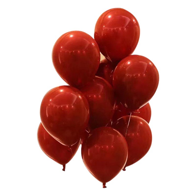 Granada de 10 pulgadas Globo Rojo sala de bodas boda decoración de la fiesta de cumpleaños diseño del hotel centro comercial joya Globo Rojo
