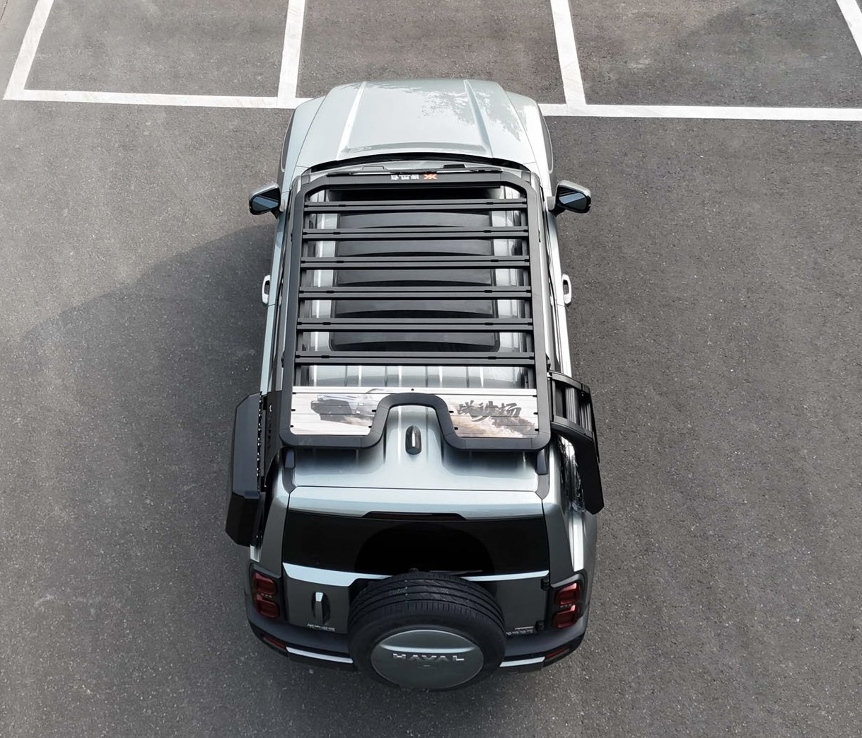 Haval Raptor Roof Platform, Roof Rack, Luggage Rack, Side Ladder, Haval School Bag, Mecha Net Side Tent Modification