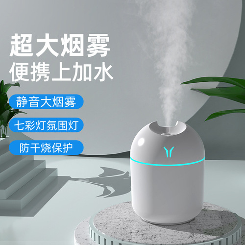 New Mini Humidifier, Colorful Home Use Bedroom Desk Car Portable Personal Fogger Aromatherapy Gift Wholesale