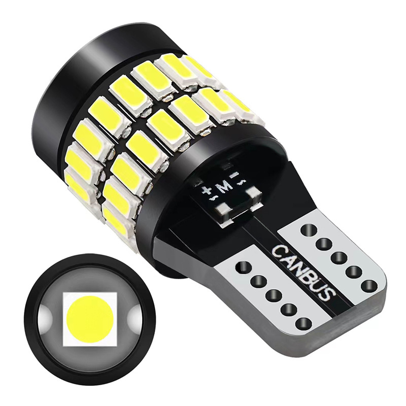 Luz indicadora de ancho T10 Shangxian para coche, bombilla LED con lente de decodificación 36SMD+3014, luz de instrumentos, luz de matrícula