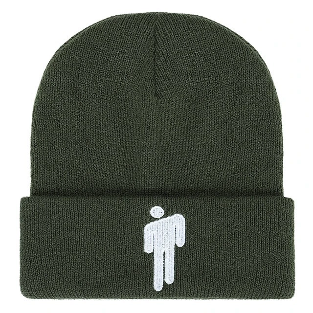 Knit beanie Billie Eilish-style, adjustable unisex hat, multiple colors