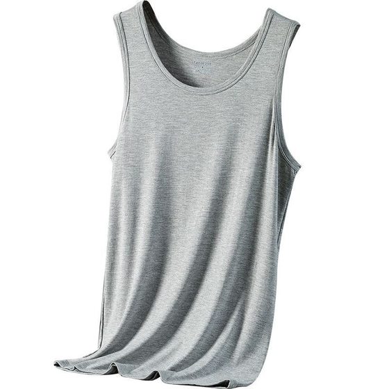 Men's Vest Men's Cotton Hurdle Fitness Running Sweat Absorbing Breathable Quick-drying Cotton Inner Wear Backing Old Man Han Shirt Breathable