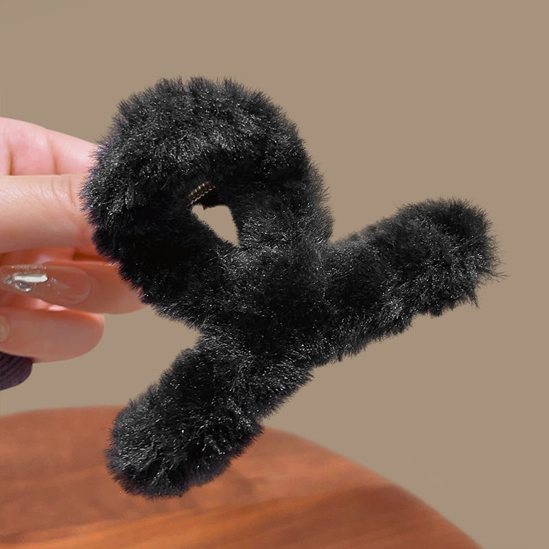 플러시 워드 클립 블랙-8cm