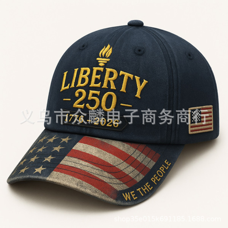 新款 250th Anniversary Cap  250周年刺绣纪念帽 户外绣花鸭舌帽|undefined