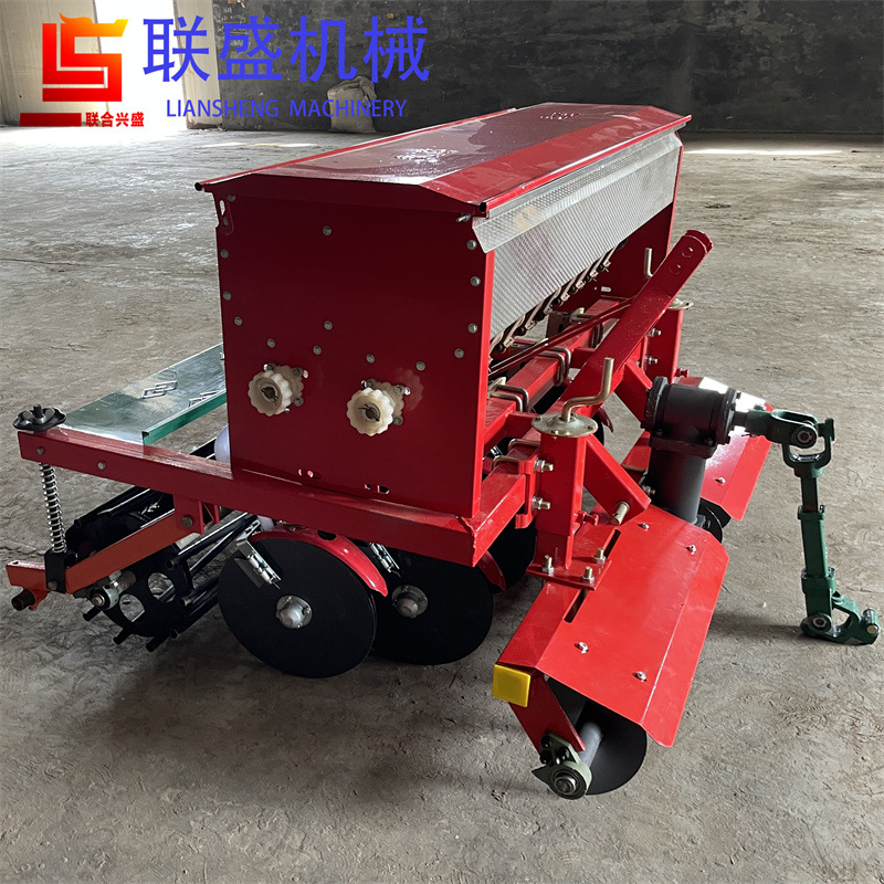 牵引式苜蓿小麦播种机 新式小麦旱稻条播机 9-12行小麦播种机