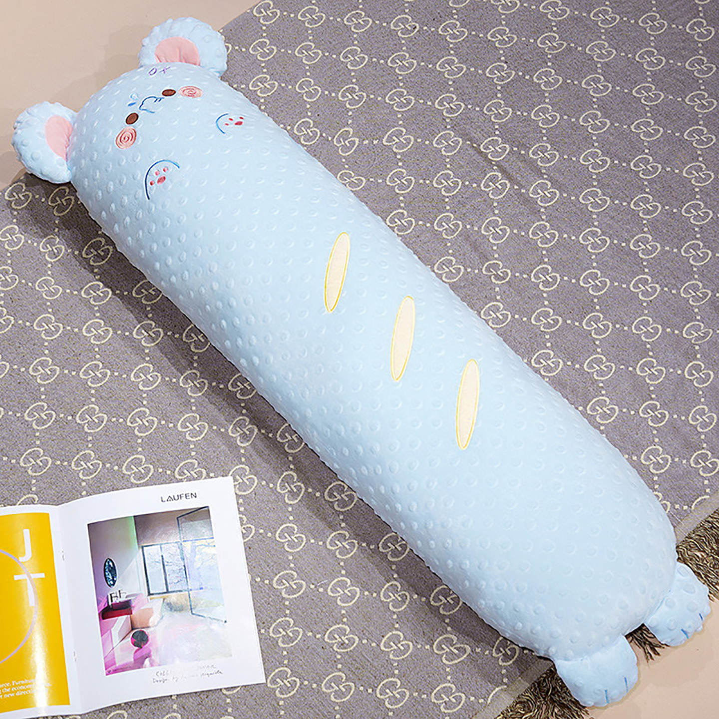 Cojín Largo Lateral para Dormir de Peluche para Dormitorio y Cama image 11