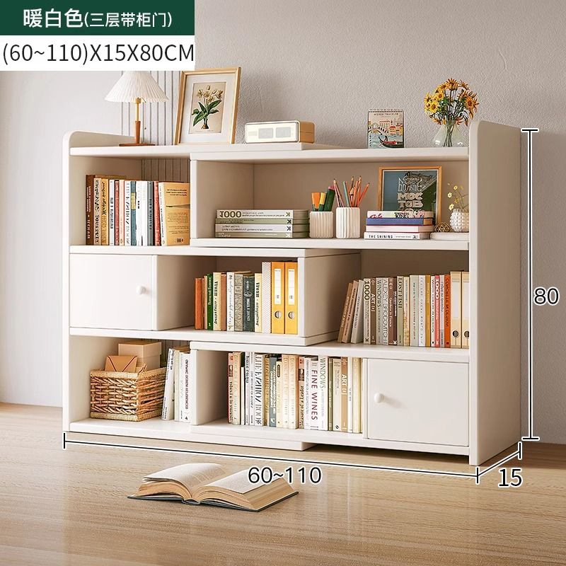 Tres pisos blancos cálidos + puerta del armario blanco 60cm