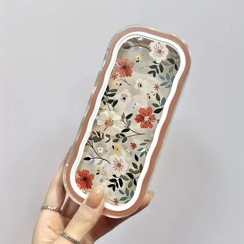 Estuche para gafas moderno con un toque de alta gama, diseño ondulado y bonito, estuche transparente portátil para gafas, estuche para gafas de miopía, estuche para gafas infantiles.