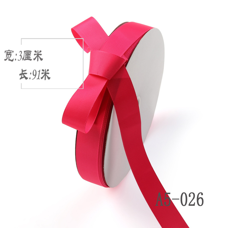 3cm de alta densidad costilla cinta arco cinta ramo caja de regalo embalaje color Ropa Accesorios cinta Decoración