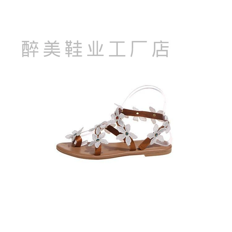 [2020 Flower Womens Summer Shoes Sandals босоножки]