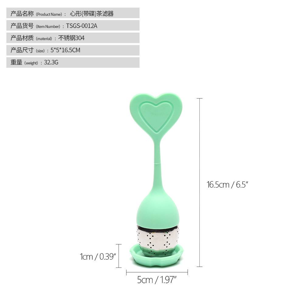 Infusor de Té de Acero Inoxidable 304 y Silicona