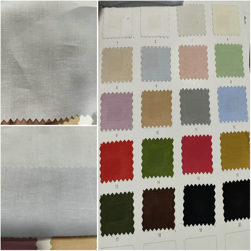 60支天丝麻平纹汉服面料 天丝麻布料服装 天丝麻印花料