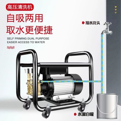 220V Portable Car Brush Gun: Portable car washer