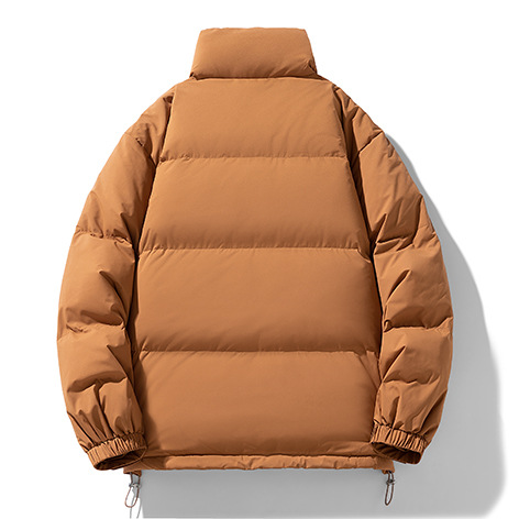 Chaqueta de plumón de gama alta para hombre con cuello alto grueso y cálido marca de marea chaqueta juvenil de plumón de pato blanco moda casual ropa de hombre de lujo ligero