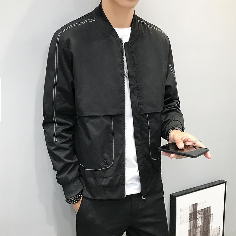 Casual Jacket Men's 2020 Autumn New Fashion All-match Handsome Men's Top Fashion Brand Slim-fit Baseball Collar Jacket