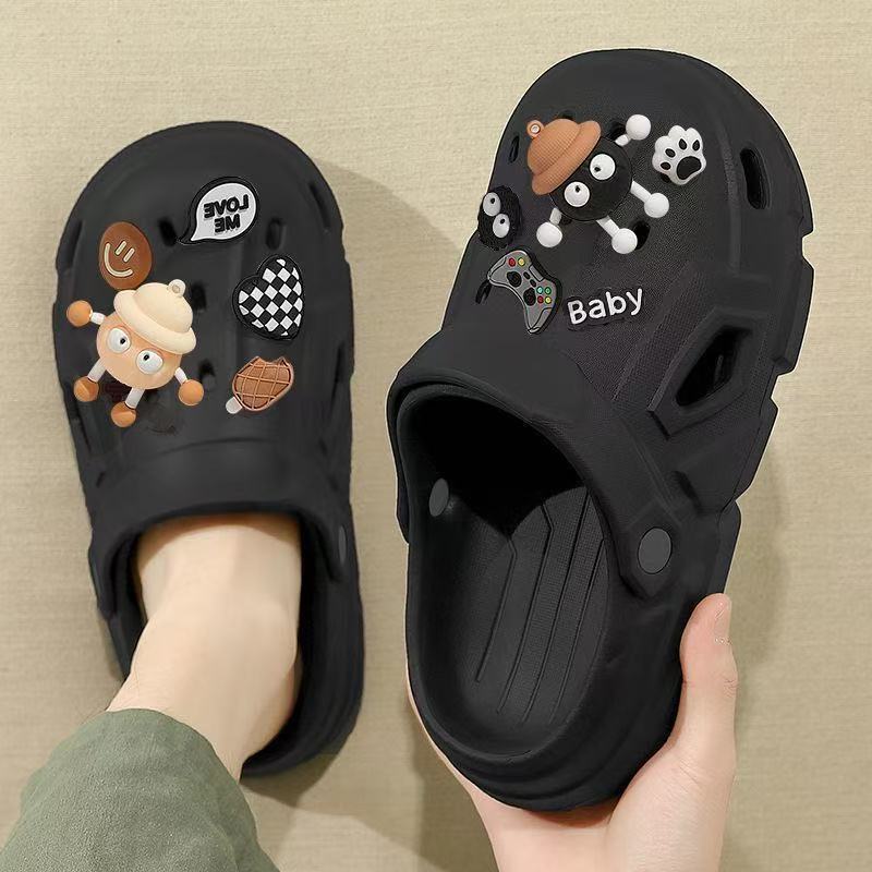 2025 New Arrival Cave Shoes Men's Dung-feeling Summer Outdoor Beach Thick Bottom Non-slip Couple Men's Slippers