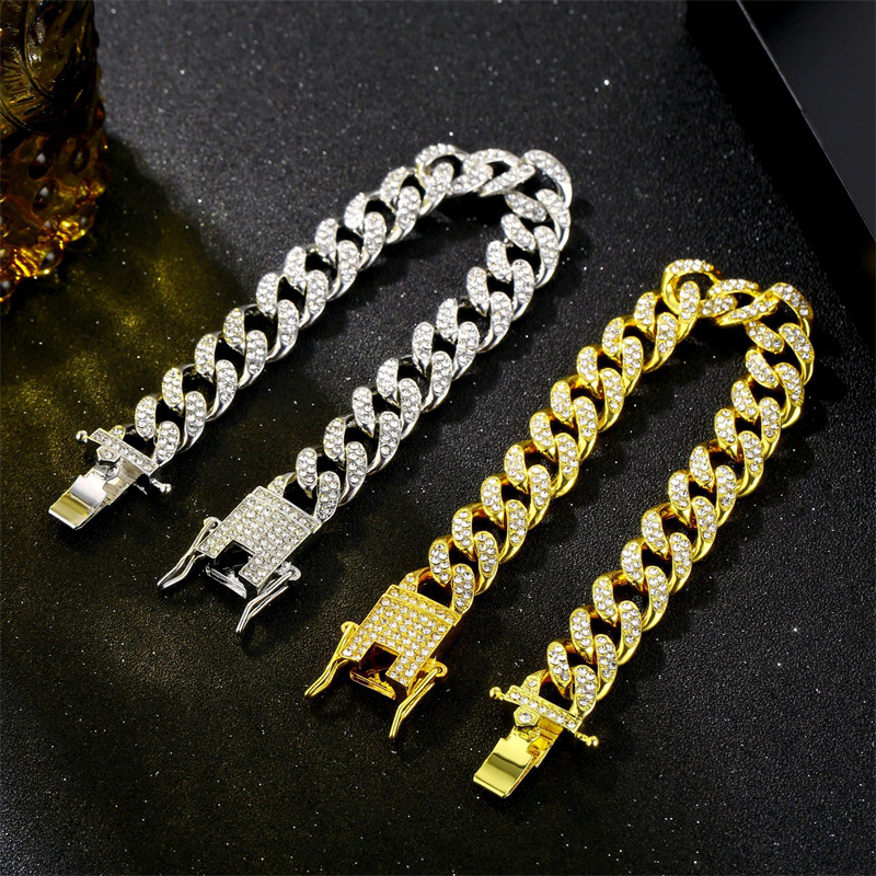 Hip-Hop Solid Color Copper Plating Chain Inlay Zircon K Gold Plated Rhodium Plated Men's Necklace display picture 2