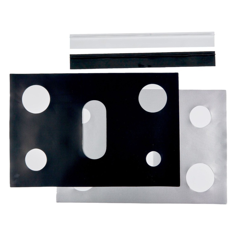 Amazon transfronteriza nueva estufa de gas de 5 orificios almohadilla de la estufa de gas de teflón cubierta protectora almohadilla de limpieza almohadilla anti-sucio