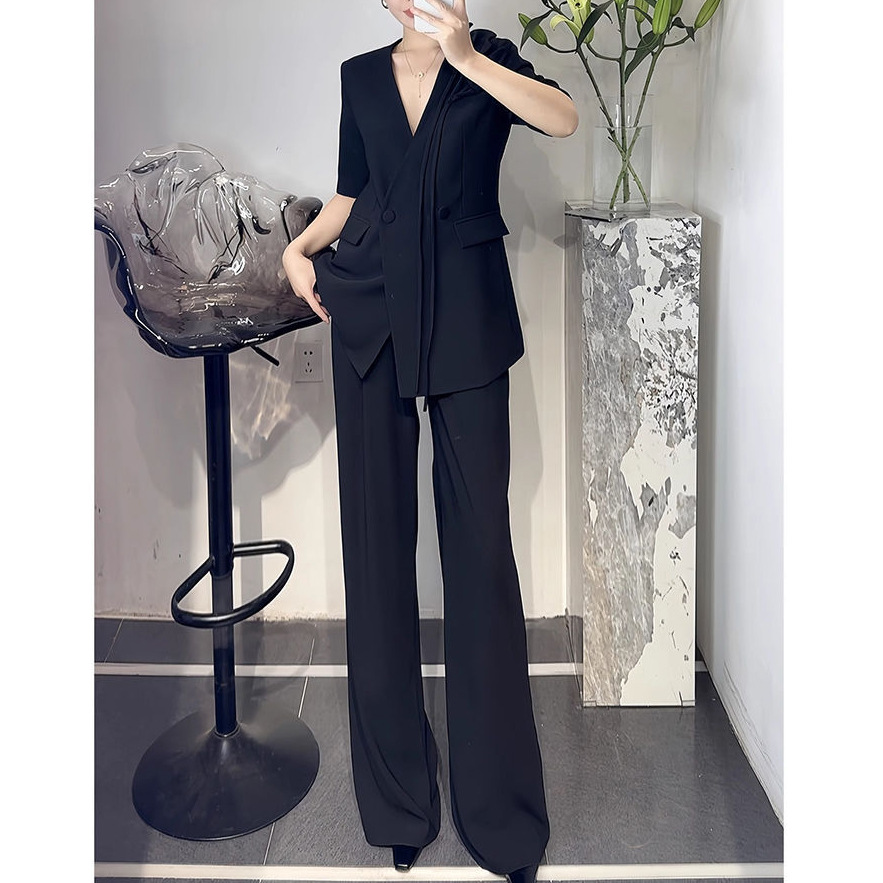 Black elegant classic suit jacket