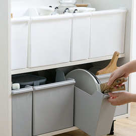 KBQ1橱柜收纳筐长方形多功能厨房用品整理置物架塑料储物盒子家用