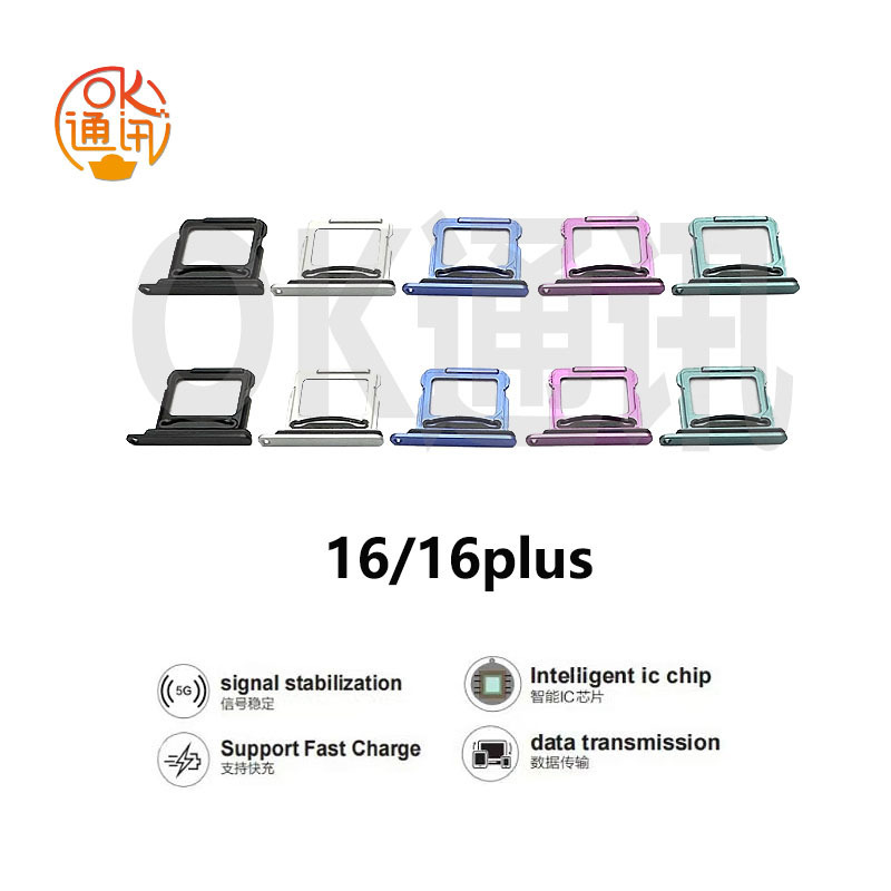 Suitable for iPhone Apple 16 16Plus 16Pro 16Promax Card Tray, Card Slot, Sim Card Holder