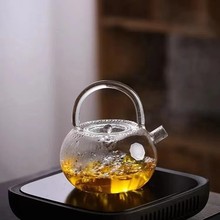 玻璃提梁壶加厚耐高温煮茶玻璃茶具泡茶壶电陶炉沸水壶冰箱冷泡壶