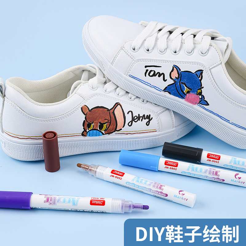 Marca pluma pintura acrílica marca pluma alta tasa de cobertura superposición color 2,0 dibujo de línea ilustración artefacto marca pluma acrílica