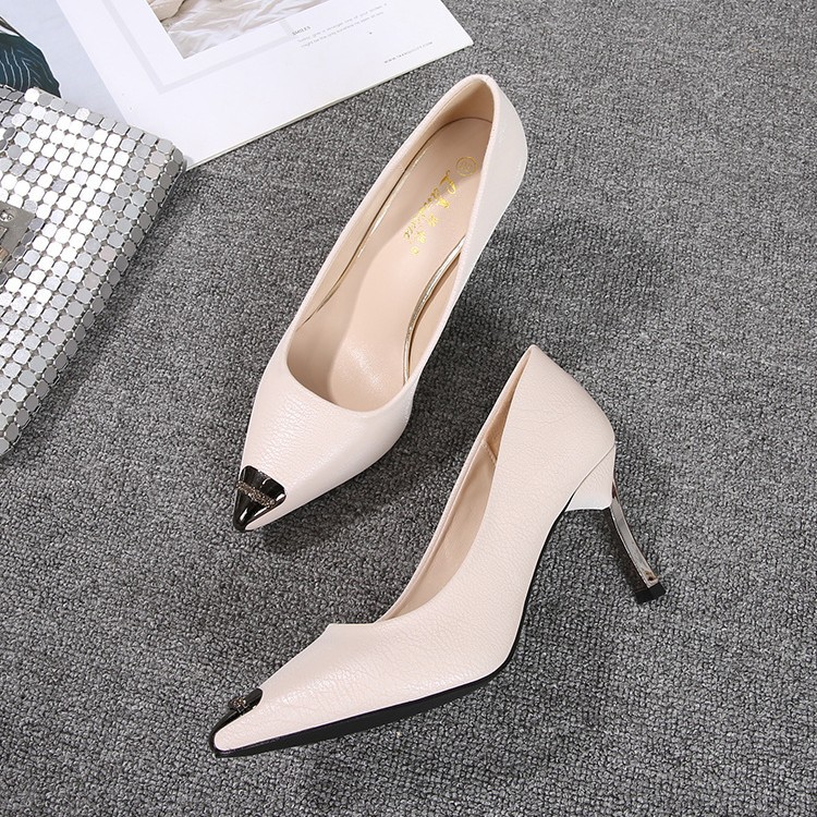 Dropshipping Pointed Toe High Heels Small Size 31 32 33 Stiletto Heels Women's Flats Large Size 41 42 43 Iron Toe