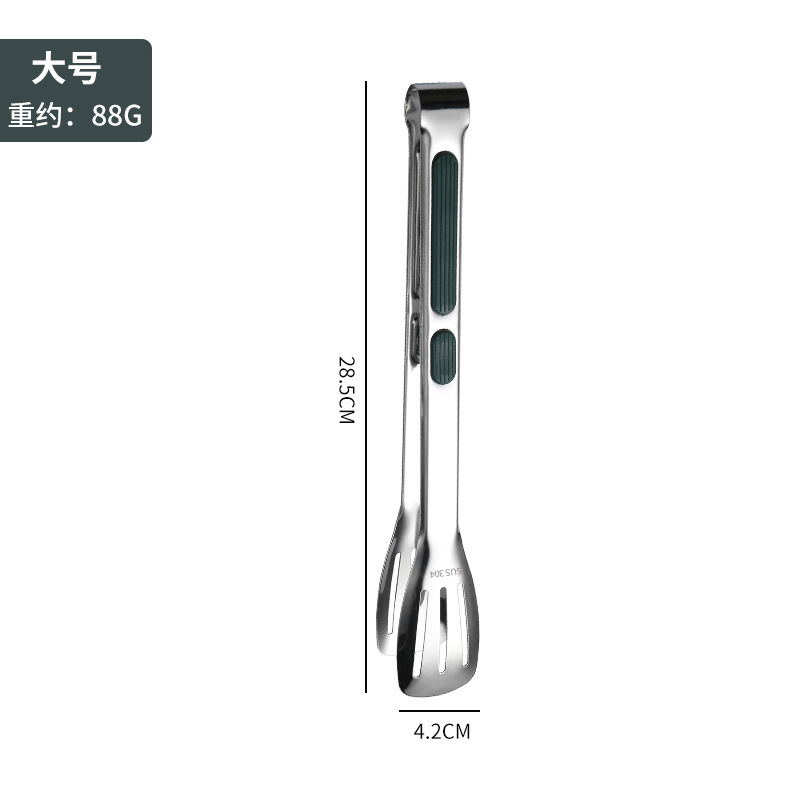 304ステンレス鋼焼肉クリップパーマ防止ハンドルBBQ食べ物クリップベーカリーパンクリップキッチンステーキクリップ食品クリップ|undefined