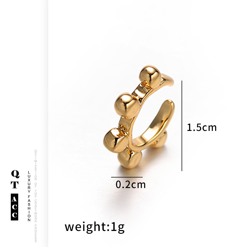 Europa y los Estados Unidos viento galvanizado 18k oro real simple lujoso personalidad ligero aretes de piedra óptica geometría perlas perlas aretes