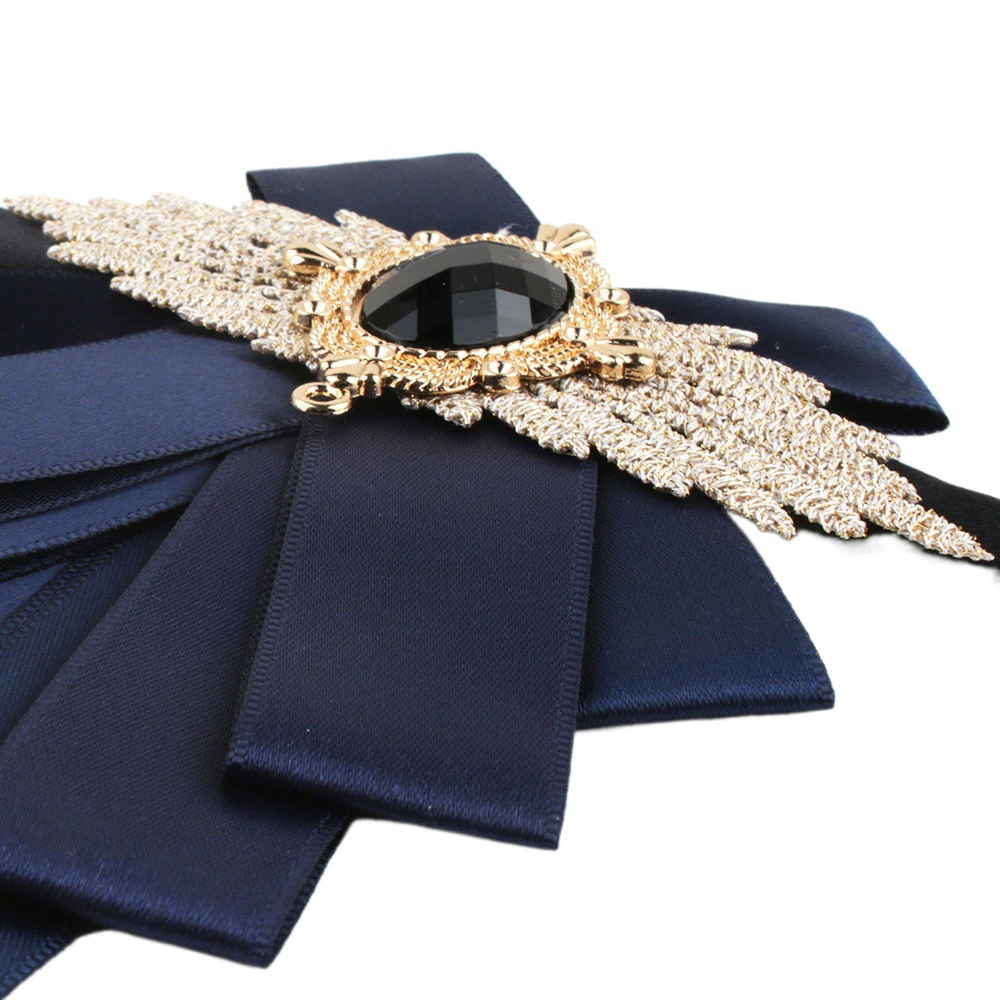 Лента Хрустальная галстук-бабочка брошь с бантом Мужская и женская Свадебная вечеринка галстук-бабочка со стразами галстук-бабочка Современное украшение