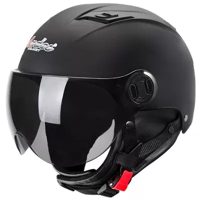 electric motorcycle helmet gray men's – Motosiklet kaskı (dəbilqə) - matt-black-four-seasons-model-one-size-fits-all