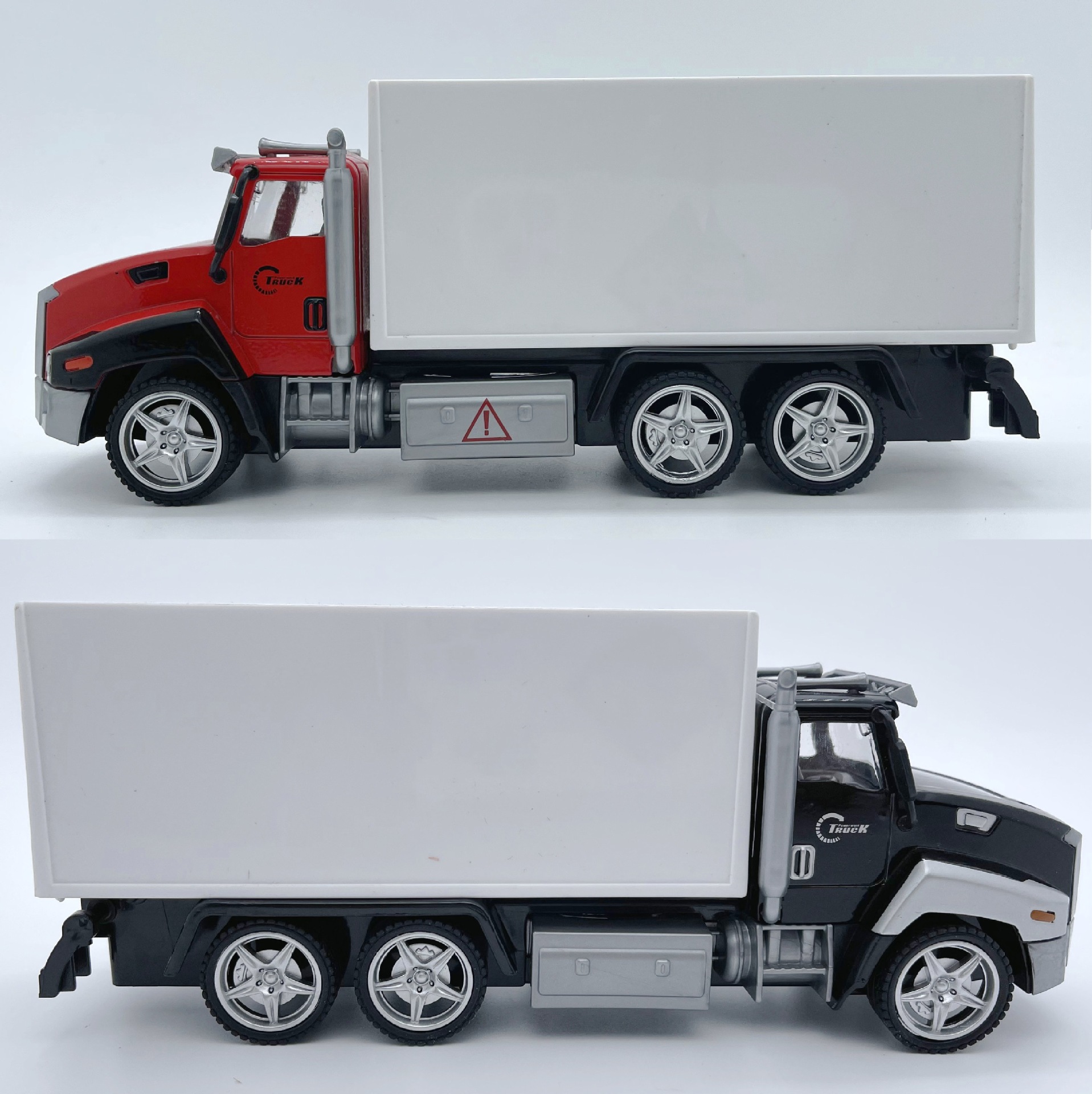 21cm American Truck Box Truck boxtruck Change LOGO Back Car Model Children's Toy Advertising Promotion