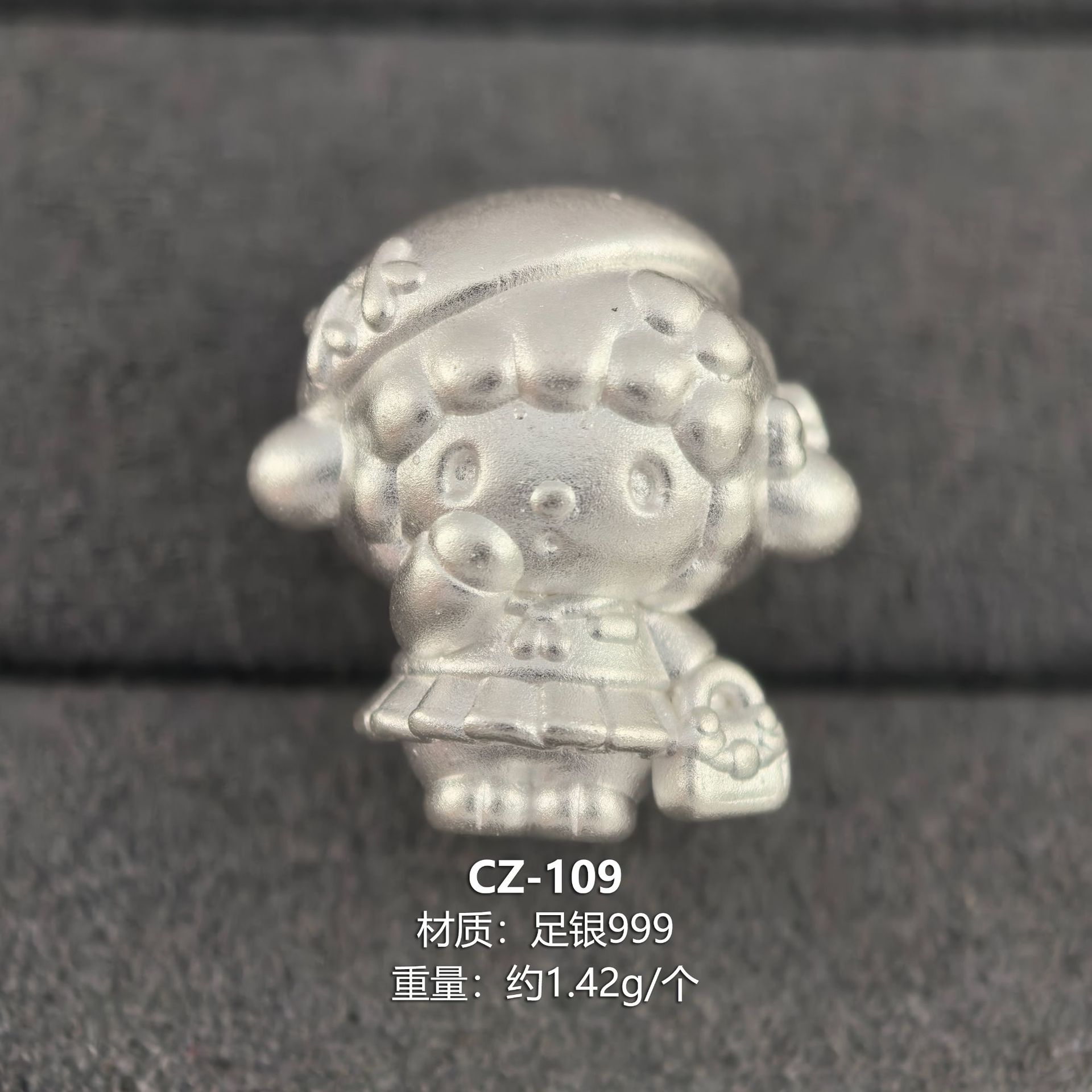 Pure Silver 999 Hello Kitty Fortune Beads My Melody Spacer Beads Handmade String DIY Jewelry Accessories Pure Silver Kt Cat Loose Beads