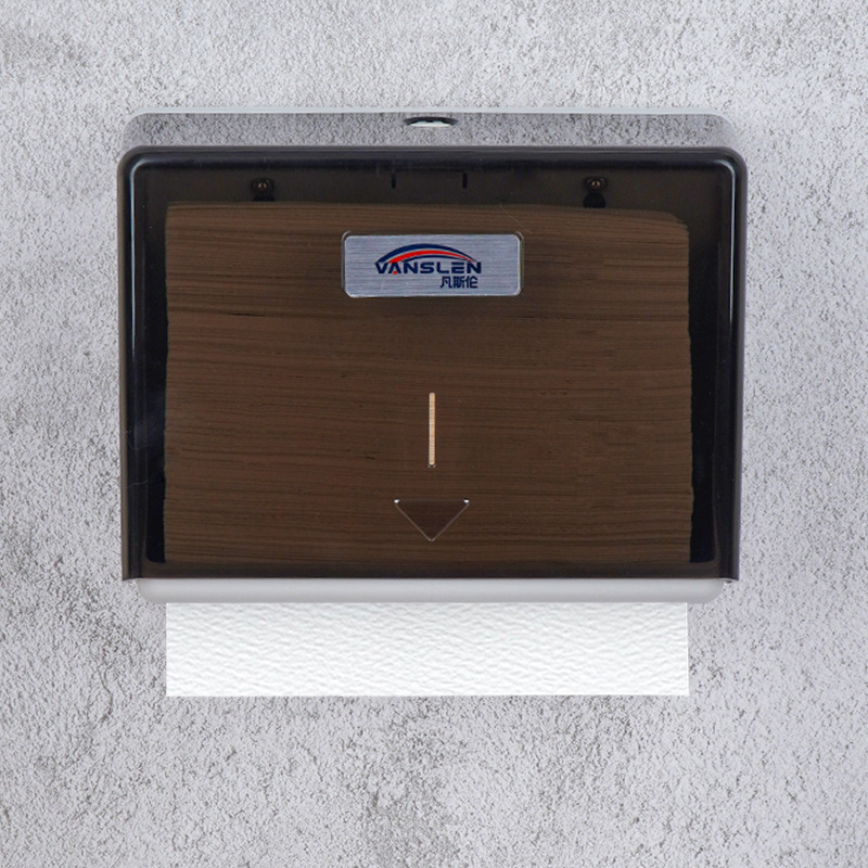 Caja de pañuelos de rollo grande Caja de papel de rollo de hotel Caja de papel de papel de baño de inodoro Caja de papel grande montada en la pared sin perforación