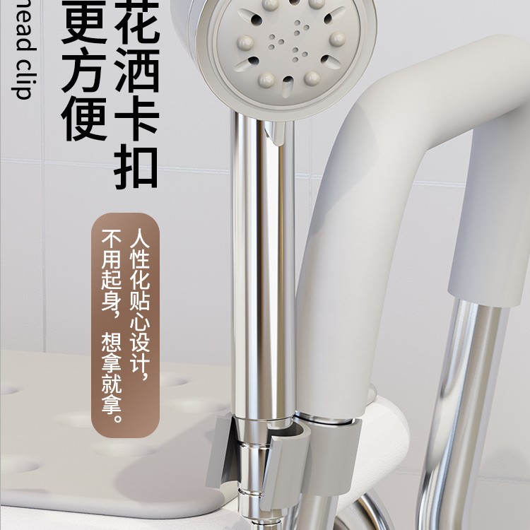 Silla especial para personas mayores para bañarse, silla de ducha, silla de doble propósito para sentarse y usar el baño, taburete de baño, bidé con ventosa antideslizante para inodoro.