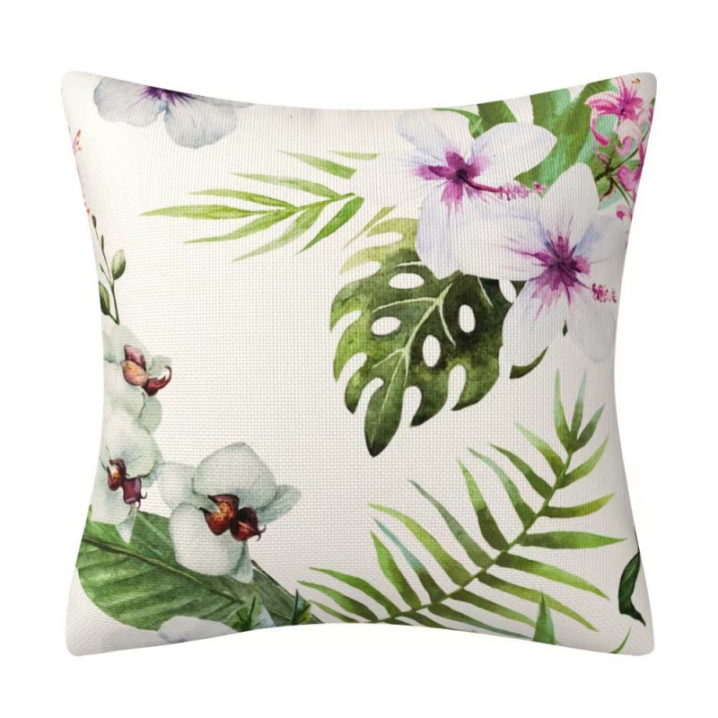 YC Amazonas plantas tropicales flor decoración abrazo funda de almohada casa sofá funda de almohada cojín de hoja de plátano coche