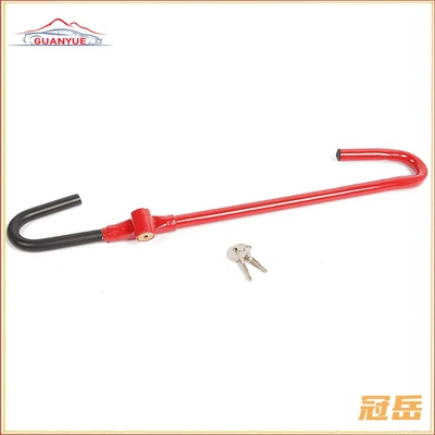 Car Steering Wheel Lock Telescopic with Hook Throttle Lock Clutch Lock Anti-Theft Lock Universal Anti-Theft Device for Vehicles