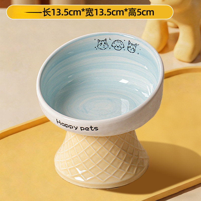 Qingyu Blue | Cuenco elevado para mascotas