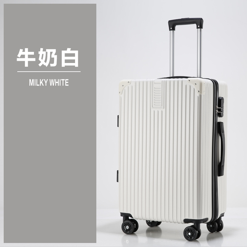 Maleta con ruedas universales, maleta con ruedas para estudiantes, maleta de 20 pulgadas, maleta de viaje, maleta con cerradura de código de embarque, maleta de cuero de gran capacidad.
