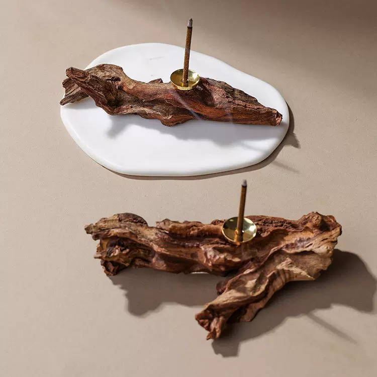 天然风化木实木香插原木线香创意禅意香插办公室家居桌面摆件批发