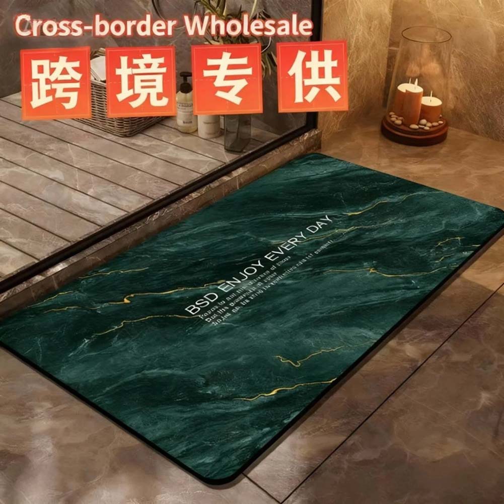 浴室地垫轻奢吸水防滑垫家用厕所门口速干垫耐脏好清洗硅藻泥地垫