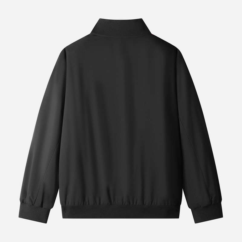 Chaqueta de piloto retro americana de moda masculina suelta chaqueta de béisbol primavera / otoño gris chaqueta de bolsillo chaqueta