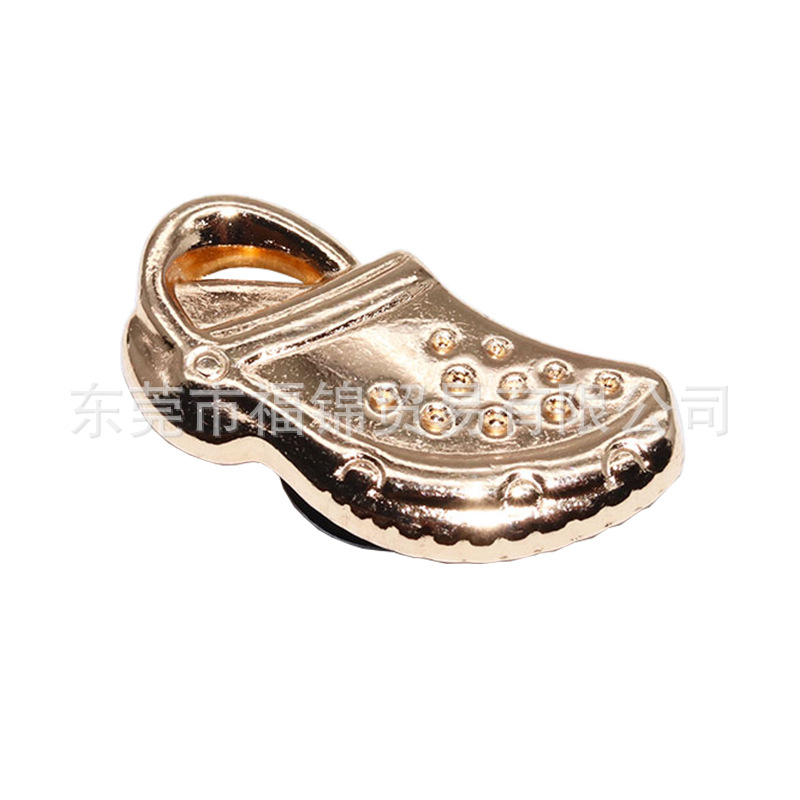 Nuevos accesorios de zapatos de hormigón, botones de zapatos de fruta metálica, accesorios de zapatos de flores del centro comercial