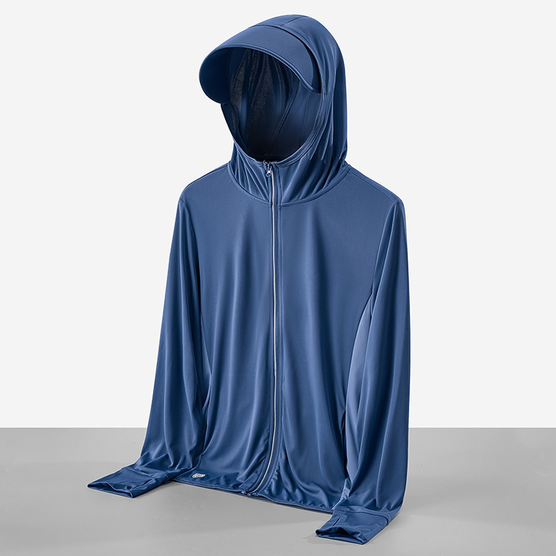Ropa de protección solar para mujeres verano 2022 nuevo hielo anti-UV transpirable ropa de pesca de protección solar para hombres de bicicleta abrigo delgado image 11