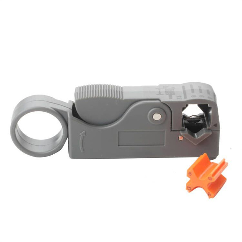 轻便多功能同轴电缆剥线器旋转式剥线刀网线视频线剥线钳剥皮工具