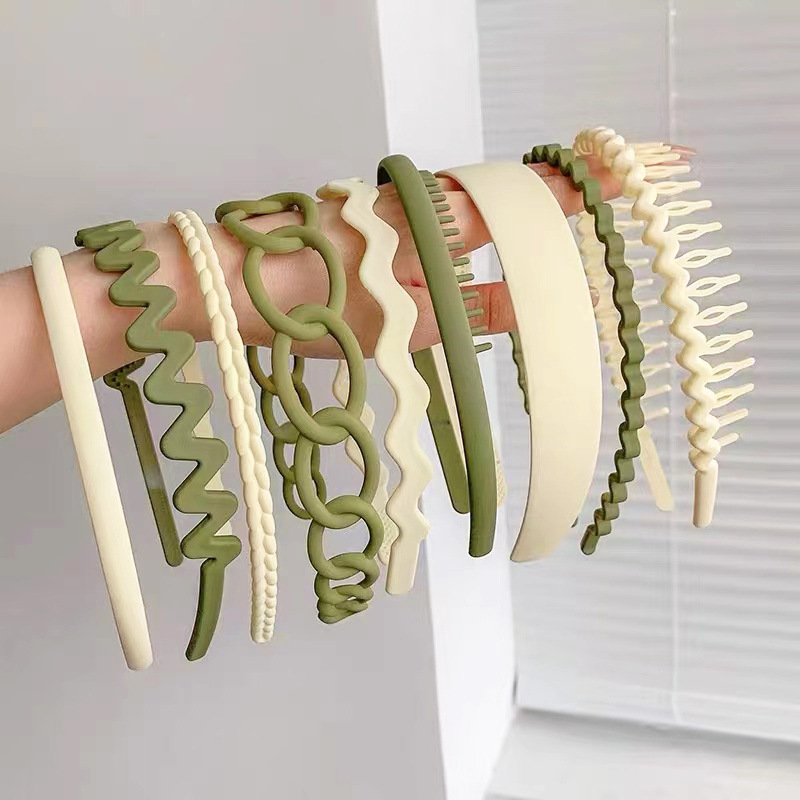 Milk White + Matcha Green Set de 9 piezas